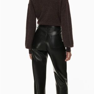 Aritzia Wilfred the Melina Pant Vegan Leather size 4 short length, never worn